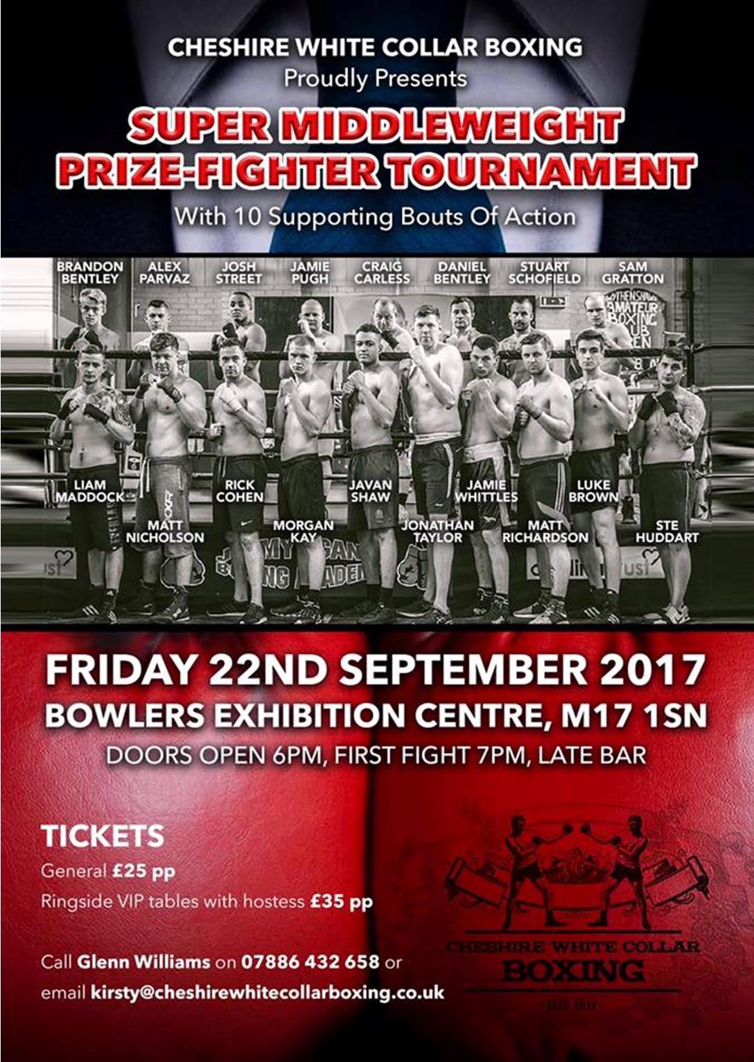 White Collar Boxing 22nd Sept 17