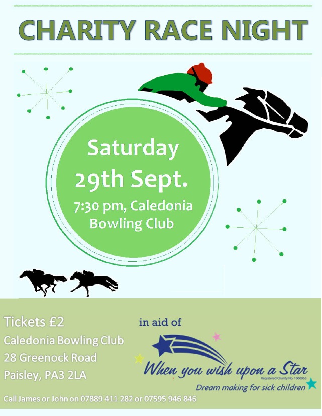 Race Night   poster 11 09 2018