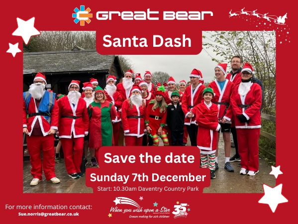 Save the date santa dash